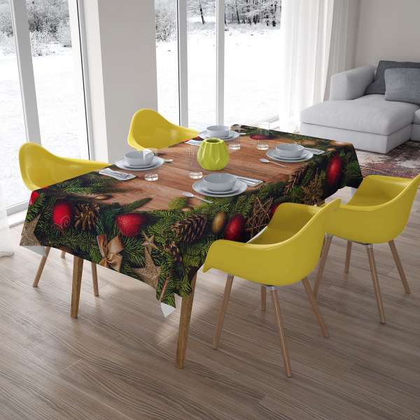 Nappe de table : DÉCORATIONS DE NOËL ET BOIS