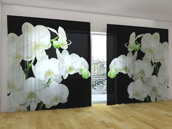 Rideau grand format : ORCHIDÉES YIN-YANG