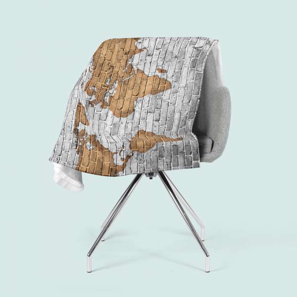 Couverture polaire : CARTE DU MONDE SUR LE MUR
