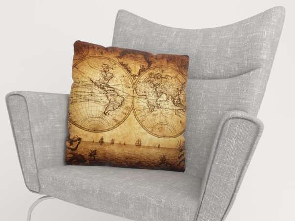 Housse de coussin : CARTE DU MONDE