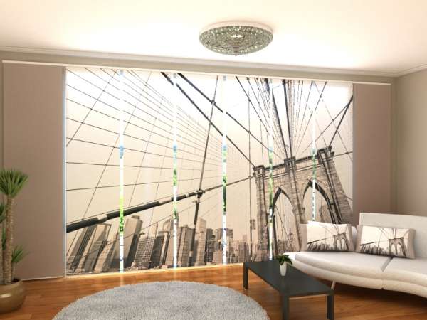 Rideau coulissant (1-8 pcs.) : SUR LE BROOKLYN BRIDGE