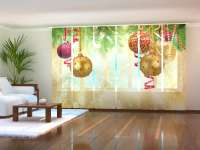 Aperçu: Rideau coulissant (1-6 pcs.) : ÉCLAT DE NOËL DORÉ Aperçu: Rideau coulissant (1-6 pcs.) : ÉCLAT DE NOËL DORÉ