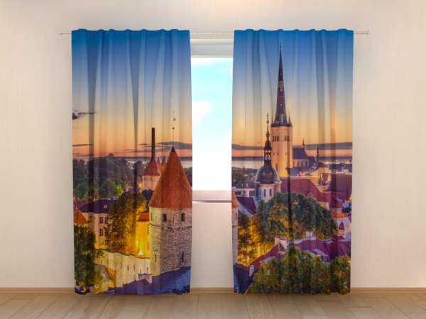Rideau imprimé : CRÉPUSCULE À TALLIN